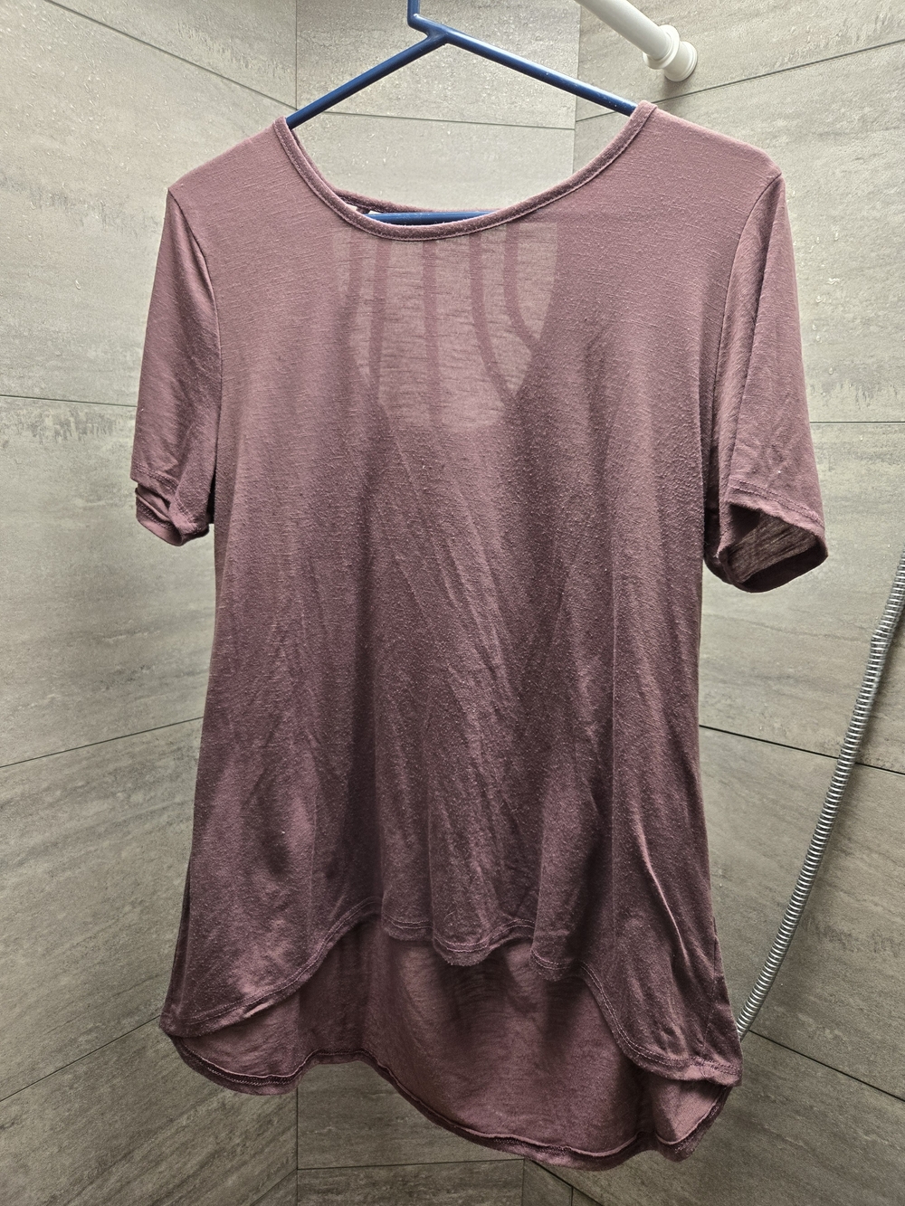 Relaxed Short-Sleeve Tee in Dusty Mauve